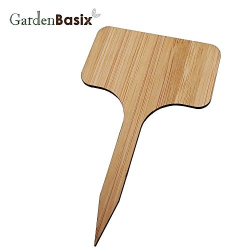 60 Bamboo Garden Plant Labels Herbs Gardening Planter Markers Plant Sign...