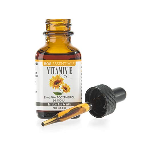 Bos Essentials Natural Vitamin E Oil (>90% D-Alpha Tocopherol) | Pure &...