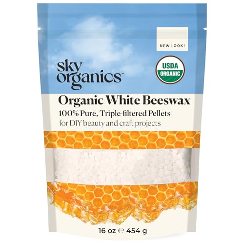 Sky Organics - Organic White Beeswax - DIY Home Essentials - Beauty, Skin...