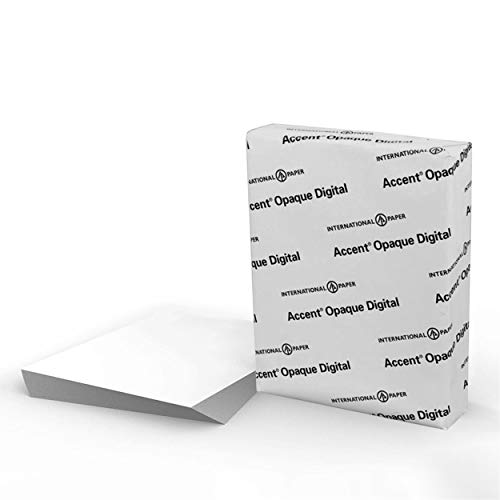 Accent Opaque White 80lb, 8.5” x 11” Cardstock Paper, 216gsm, 250...