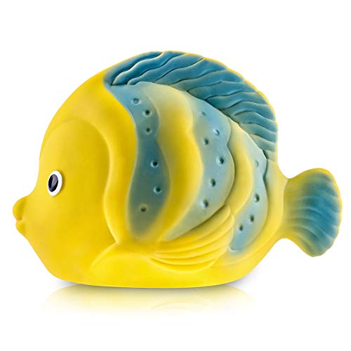 Pure Natural Rubber Baby Bath Toy - La The Butterfly Fish - Without Holes,...
