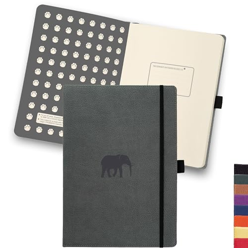 Dingbats* Wildlife Dotted Journal A5 - Vegan Leather Hard Cover, Ideal for...