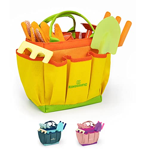 Kinderific Gardening Set, Tool Kit, for Toddlers and Kids 2 Years and up,...