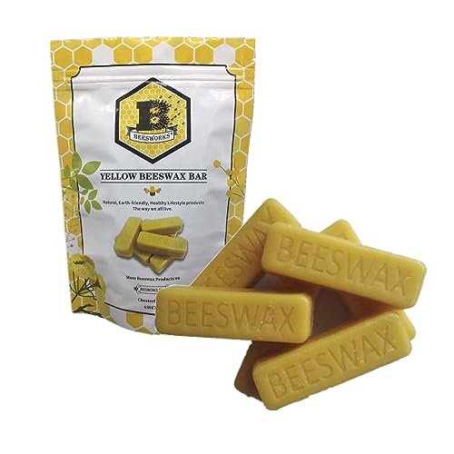 Beesworks® (6) 1oz Yellow Beeswax Bars - Package of (6) 1oz Bars (6oz) -...