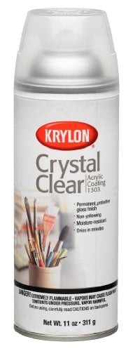 Krylon K01303007 Acrylic Spray Paint Crystal Clear in 11-Ounce Aerosol