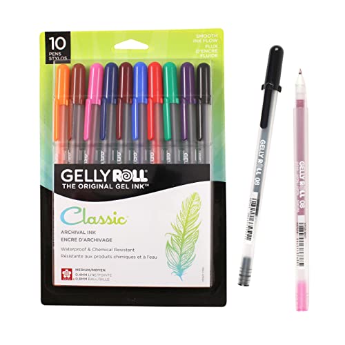 SAKURA Gelly Roll Gel Pens - Medium Point Ink Pen for Journaling, Art, or...