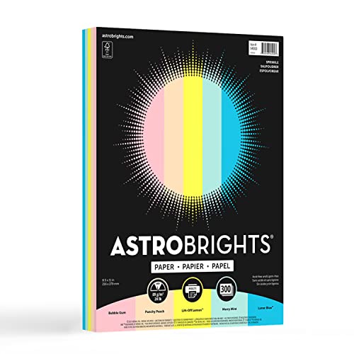 Astrobrights Color Paper, 8.5' x 11', 24 lb/89 gsm, Sprinkle Assortment,...