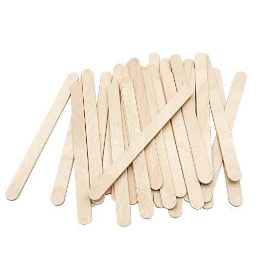 KTOJOY 200 Pcs Craft Sticks Ice Cream Sticks Natural Wood Popsicle Craft...