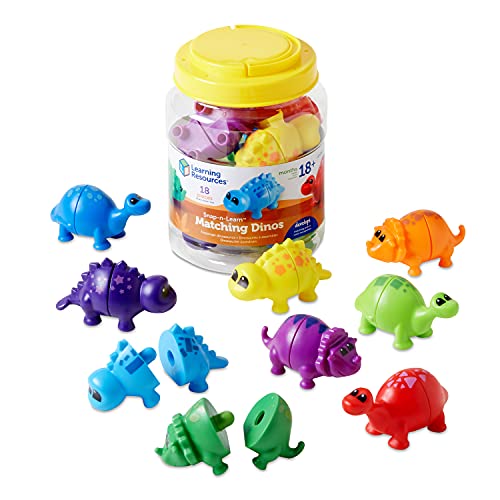 Learning Resources Snap-n-Learn Matching Dinos - 18 Pieces, Ages 18+ months...