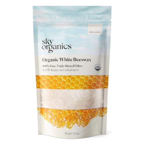Sky Organics Organic White Beeswax Pellets, 100% Pure USDA Certified...