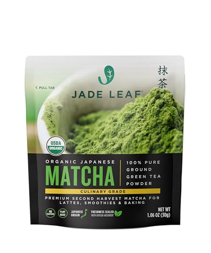 Jade Leaf Matcha Organic Green Tea Powder - Culinary Grade Premium Second...