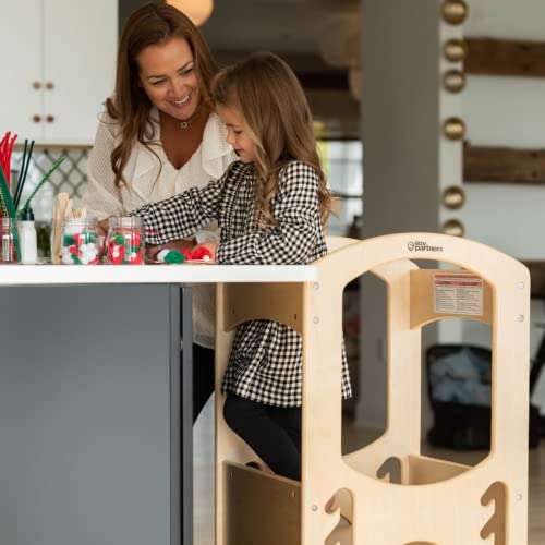 Kids Learning Tower by Little Partners – Child Kitchen Stool Helper...