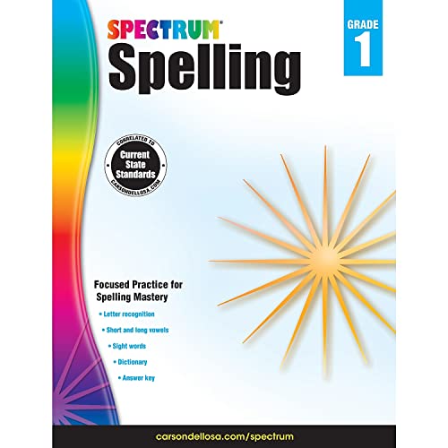 Spectrum Spelling Workbook Grade 1, Ages 6 to 7, 1st Grade Spelling...
