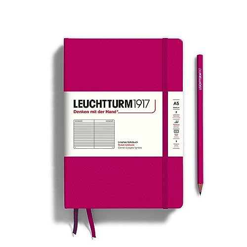 LEUCHTTURM1917 - Notebook Hardcover Medium A5-251 Numbered Pages for...