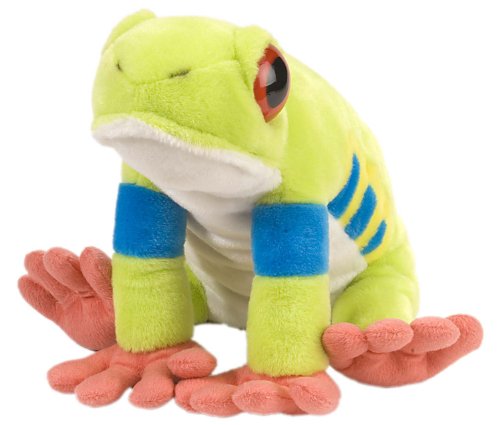Wild Republic Red-Eyed Tree Frog Plush, Stuffed Animal, Plush Toy, Gifts...