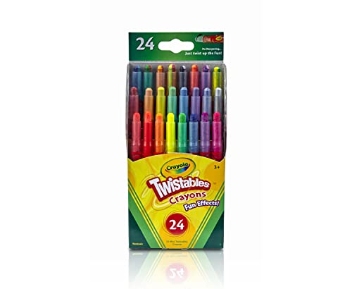 Crayola Twistables Crayons, Fun Effects, Gift for Kids, 24 Count