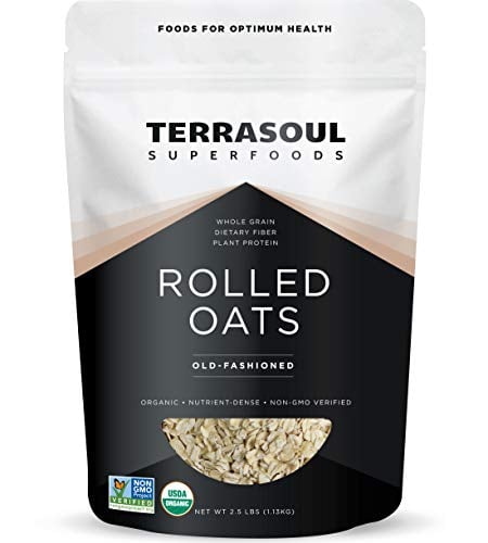 Terrasoul Superfoods Organic Rolled Oats, 2.5 lbs - Gluten-Free |...