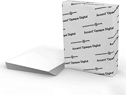 Accent Opaque White 80lb, 8.5” x 11” Cardstock Paper, 216gsm, 250...