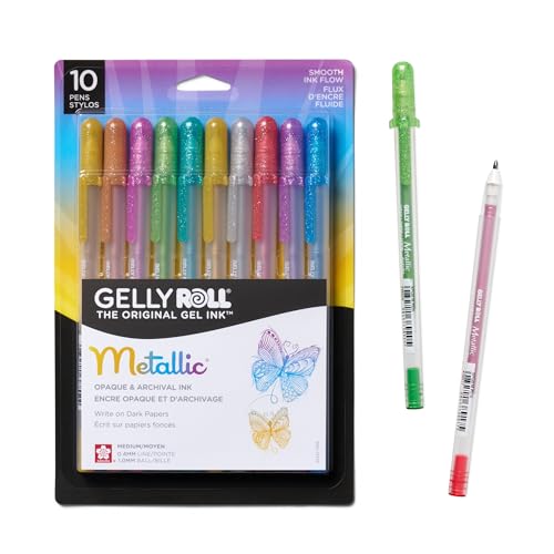 SAKURA Gelly Roll Metallic Gel Pens - Creator of the Original Gel Pen -...