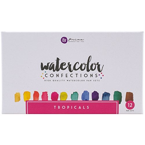 Prima Marketing Tropical Watercolor Confections, 12 Count (Pack of 1)