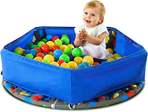 SmarTrike 3in1 Toddler Trampoline with Ball Pit - Baby Ball Pit with Balls...