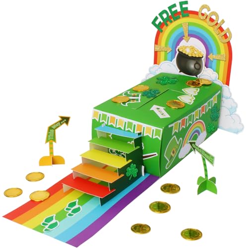GYGOT St. Patrick's Day Leprechaun Trap Kit for Kids, DIY Craft Catch a...