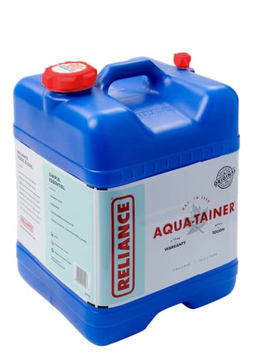 Reliance Products Aqua-Tainer 7 Gallon Rigid Water Container, Blue , 11.3...
