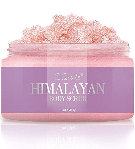 QQcute Naturals Himalayan Salt Body Scrub for Body Shower with Essential...