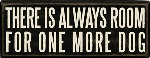 Primitives by Kathy Classic Box Sign, 8 x 3-Inches, One More Dog