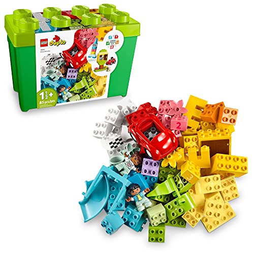 LEGO DUPLO Classic Deluxe Brick Box 10914 Starter Set - Features Storage...