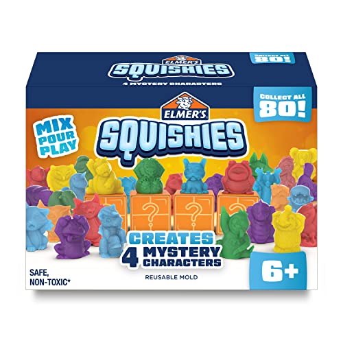 Elmer’s Squishies Kids’ Activity Kit, DIY Squishy Toy Kit Creates 4...