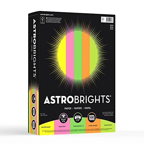 Bright Color Paper, Neenah Astrobrights®, Letter Paper Size, 24 Lb,...