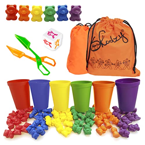 Skoolzy Rainbow Counting Bears Toddler Toys For 3 Year Old Gifts Stocking...