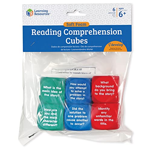 Learning Resources Reading Comprehension Cubes - Set of 6, Kids Ages 6+...
