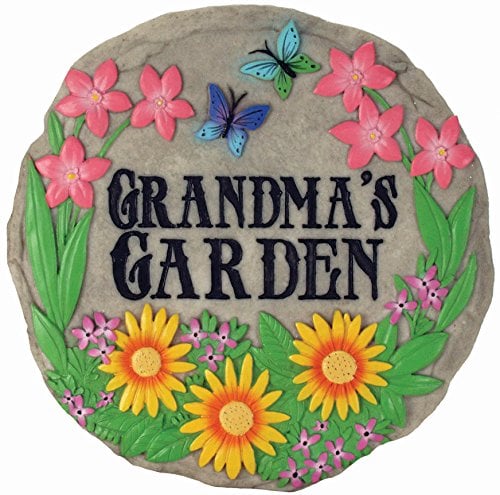 Spoontiques - Garden Décor - Grandma’s Garden Stepping Stone -...