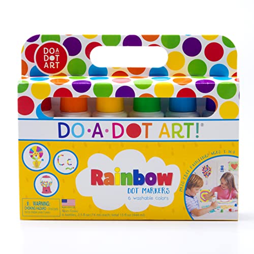 Do A Dot Art! Markers 6-Pack Rainbow Washable Paint Markers, The Original...