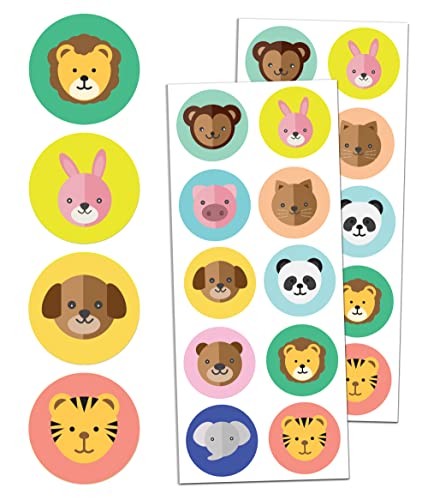Farm Animal Stickers for Kids, 1.5" - 20 Sheets, 200 Stickers