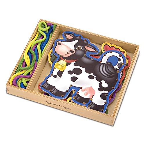 Melissa & Doug Lace and Trace Activity Set: 5 Wooden Panels and 5 Matching...