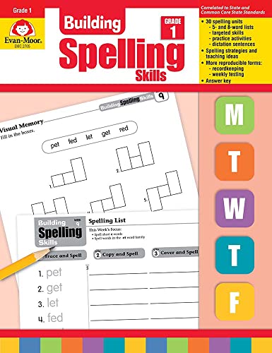 Evan-Moor Building Spelling Skills, Grade 1 - Homeschooling & Classroom...