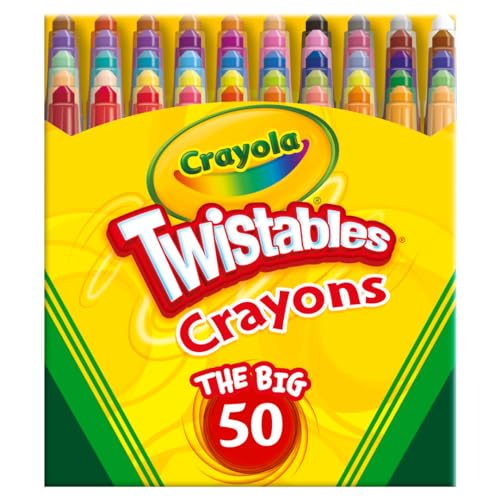 Crayola Mini Twistables Crayons (50ct), Kids Art Supplies for Back to...