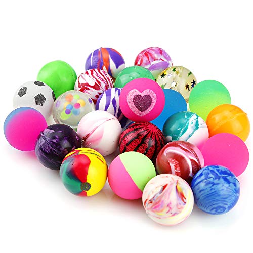 Pllieay 24 Pieces Bouncy Balls Small Bouncy Balls for Kids, Rubber Balls...