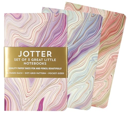 Jotter Mini Notebooks for Bullet Journaling -- Agate (3-Pack) (Interior...