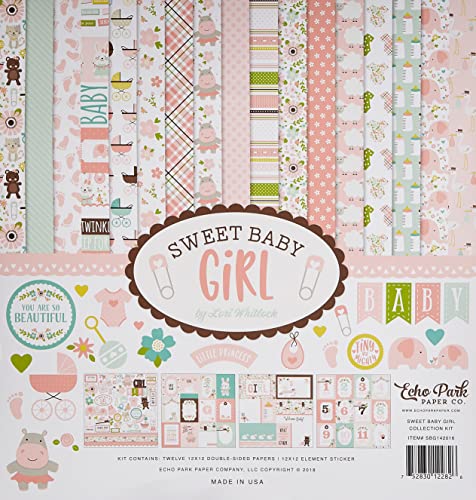 Echo Park Paper Company SBG142016 Sweet Baby Girl Collection Kit...