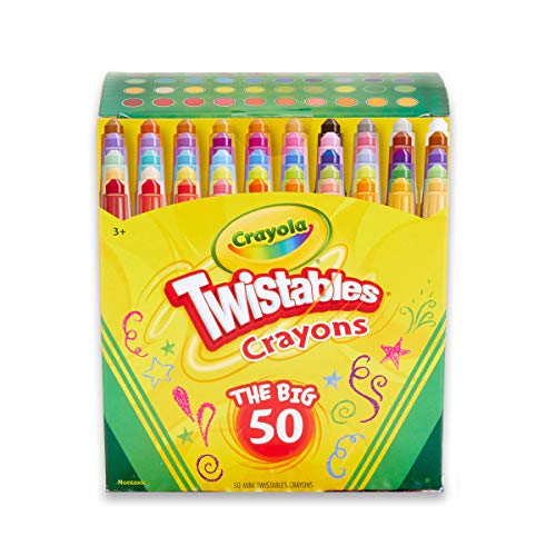 Crayola Twistables Crayons Coloring Set (50 Count), Gifts for Toddlers &...