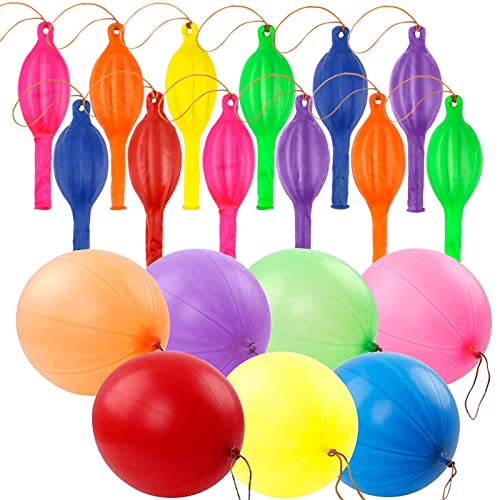 RUBFAC 80 Punch Balloons Punching Balloon Heavy Duty Party Favors For Kids,...