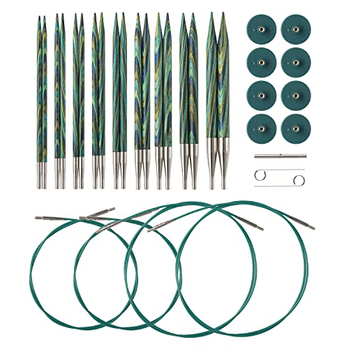 Knit Picks Options Wood Interchangeable Knitting Needle Set - US 4-11...