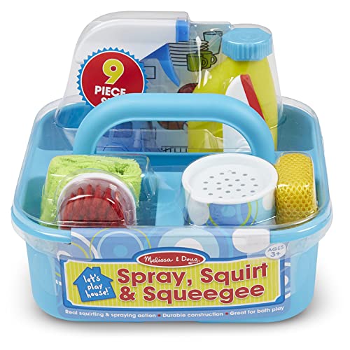 Melissa & Doug Spray, Squirt & Squeegee- Pretend Play Cleaning Set -...