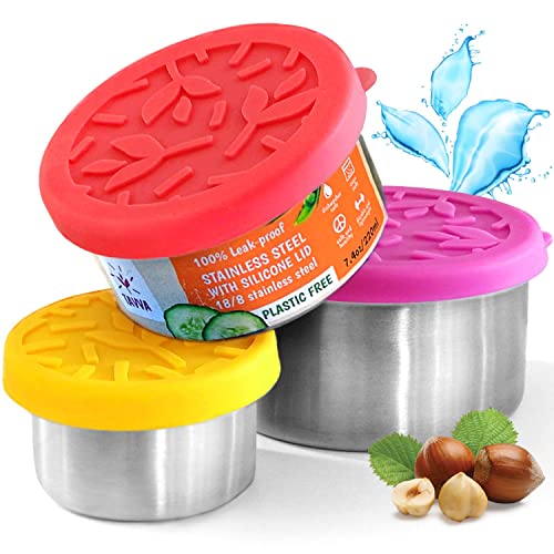 TAVVA Stainless Steel Snack Containers for Kids - Leak Proof Lunch...