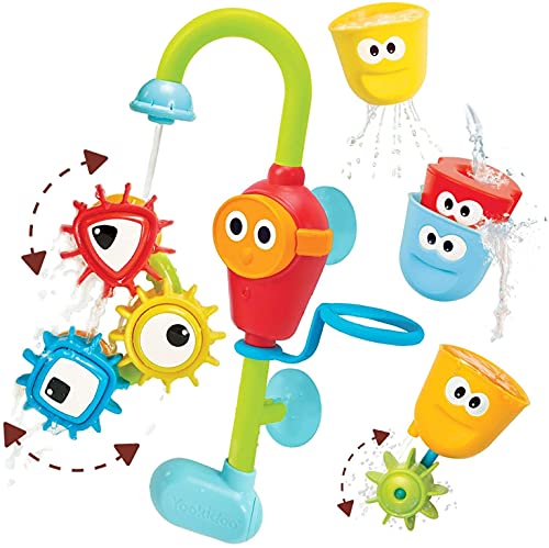 Yookidoo Bath Toys (For Toddlers 1-3) - Spin N Sort Spout Pro - 3 Stackable...