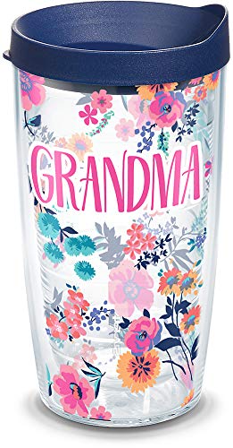 Tervis Grandma Dainty Floral Insulated Tumbler with Wrap and Lid, 16 oz -...
